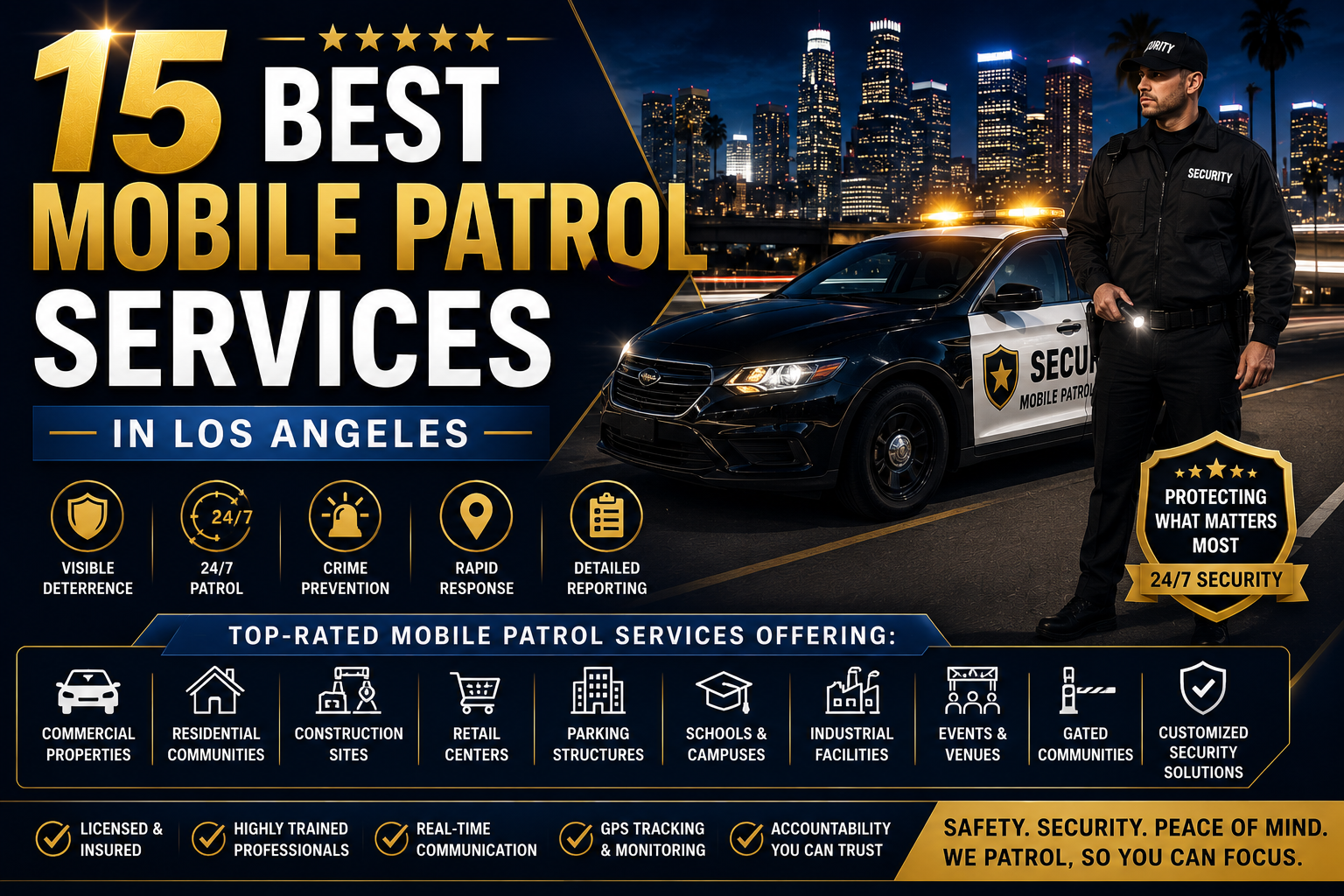 Photography illustrating “15 Best Mobile Patrol Services in Los Angeles”